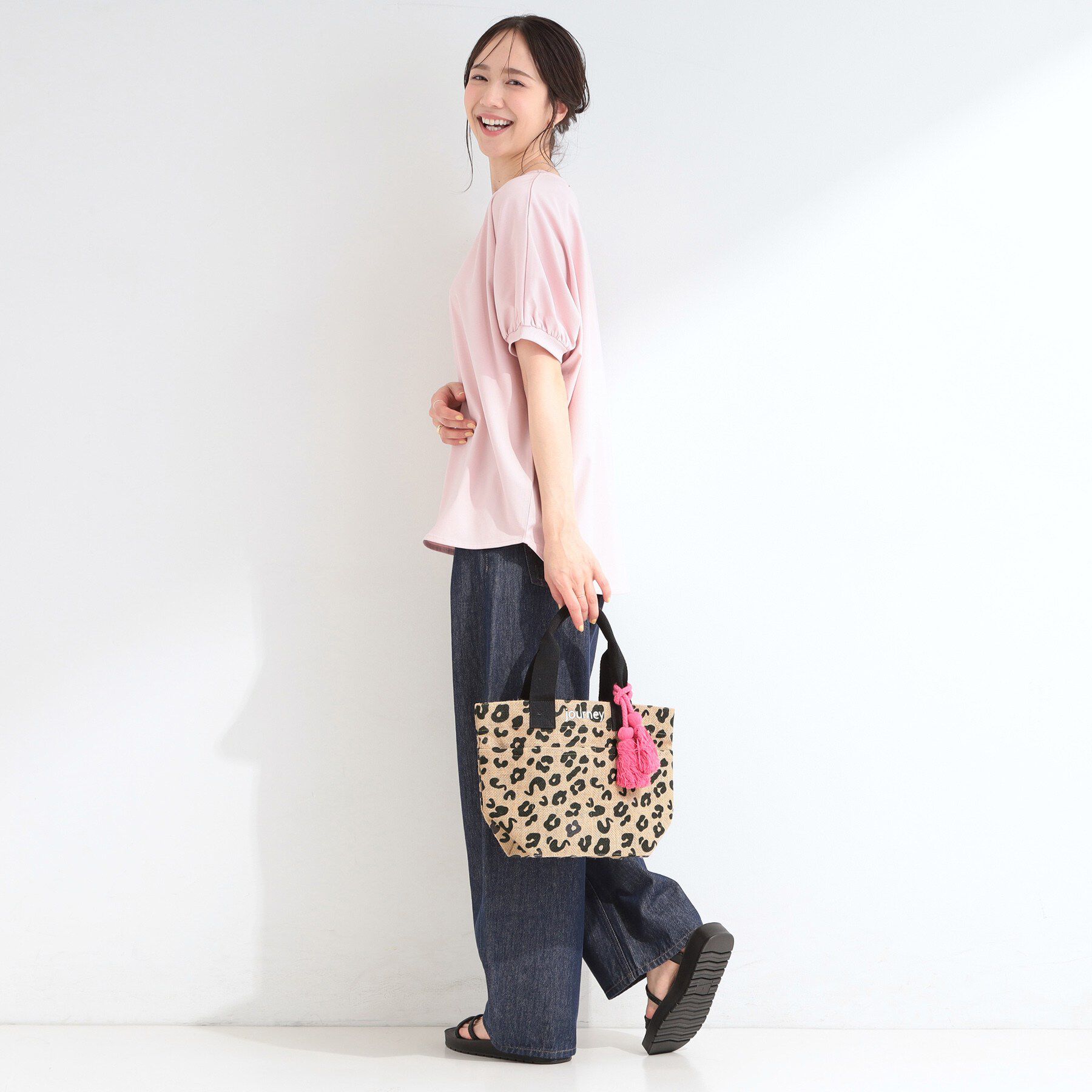 SHOO･LA･RUE「タッセル使いがアクセント ジュートランチトートバッグ」|トートバッグ|