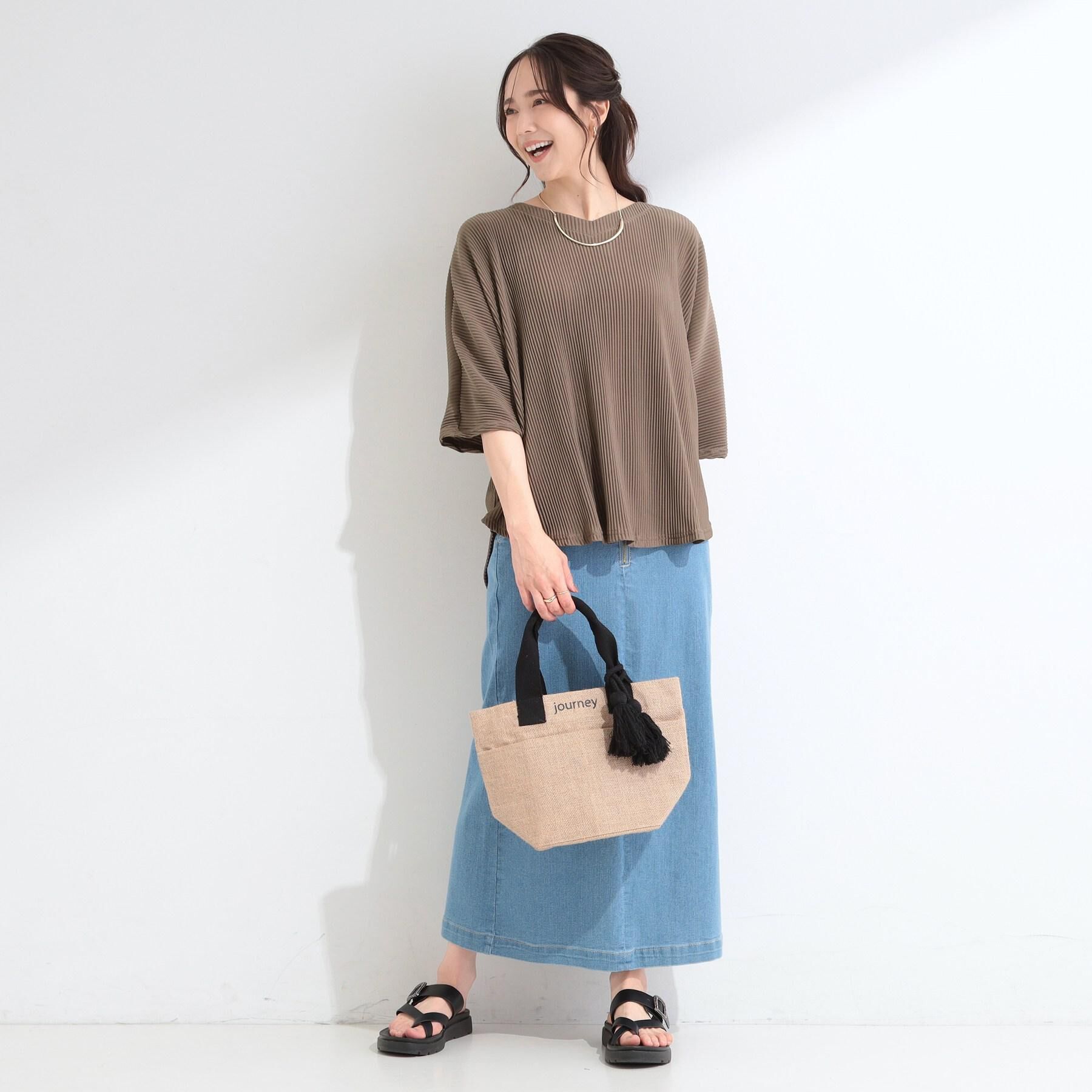 SHOO･LA･RUE「タッセル使いがアクセント ジュートランチトートバッグ」|トートバッグ|