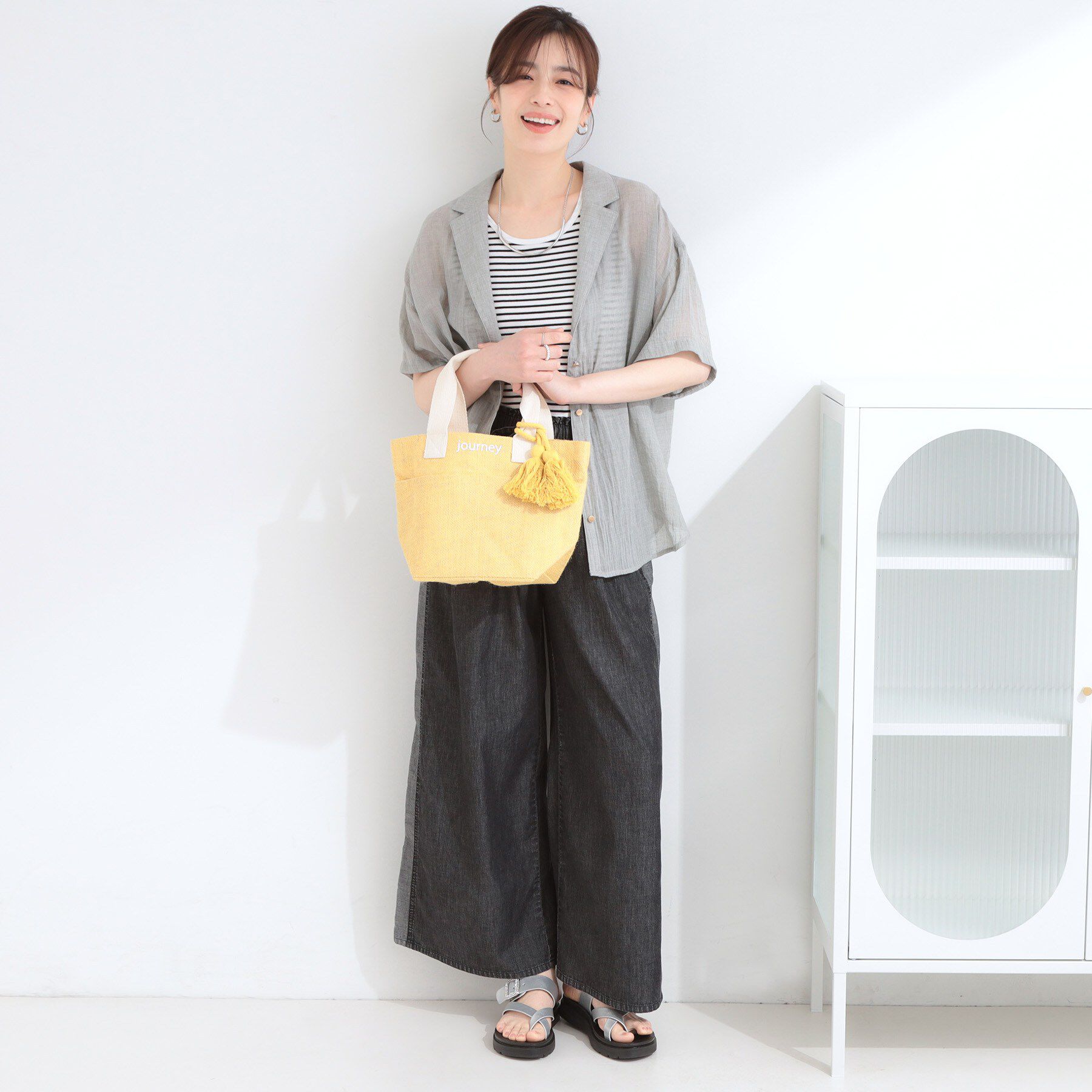 SHOO･LA･RUE「タッセル使いがアクセント ジュートランチトートバッグ」|トートバッグ|