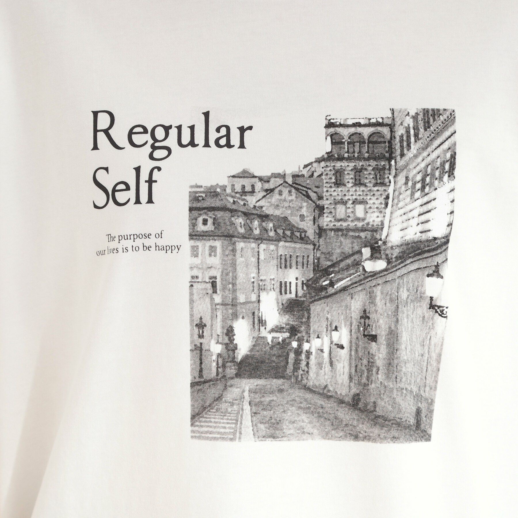 SHOO･LA･RUE「【綿100%/ひんやり/S-LL/洗濯機可】選べる5柄 大人のベーシックカラープリントTシャツ」|Tシャツ・カットソー|