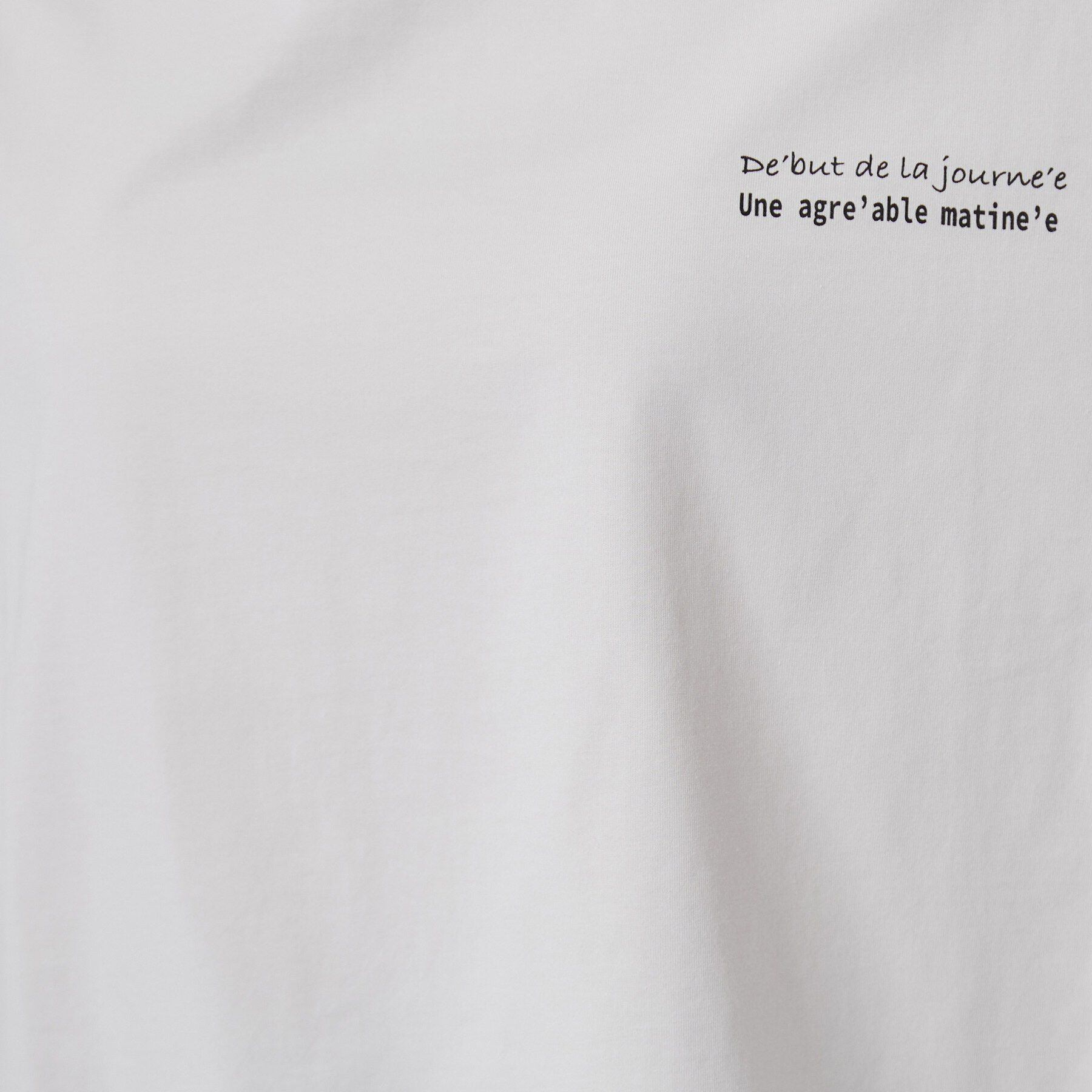 SHOO･LA･RUE「【ひんやり/体型カバー】首元すっきり ゆるバックギャザーTシャツ」|Tシャツ・カットソー|