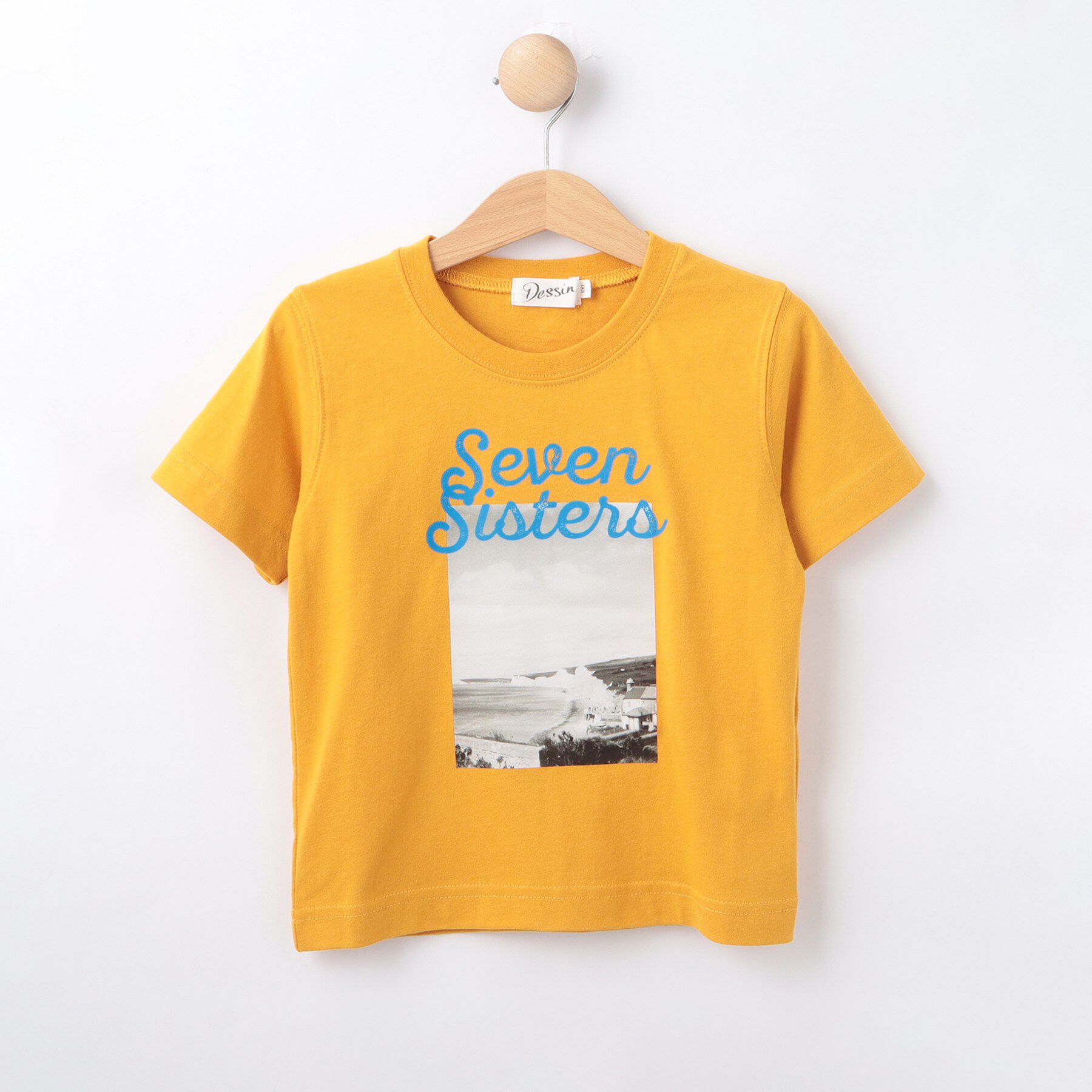 Dessin「【リンクコーデ可/洗える】オーガニックコットン Tシャツ」|Tシャツ・カットソー|イエロー(032)