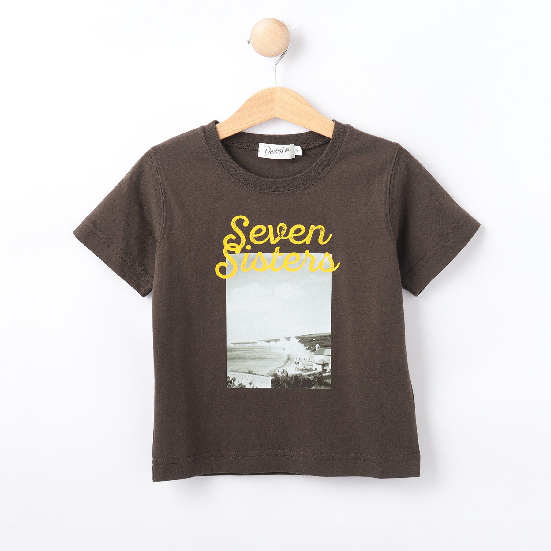 Dessin「【リンクコーデ可/洗える】オーガニックコットン Tシャツ」|Tシャツ・カットソー|ブラウン(044)
