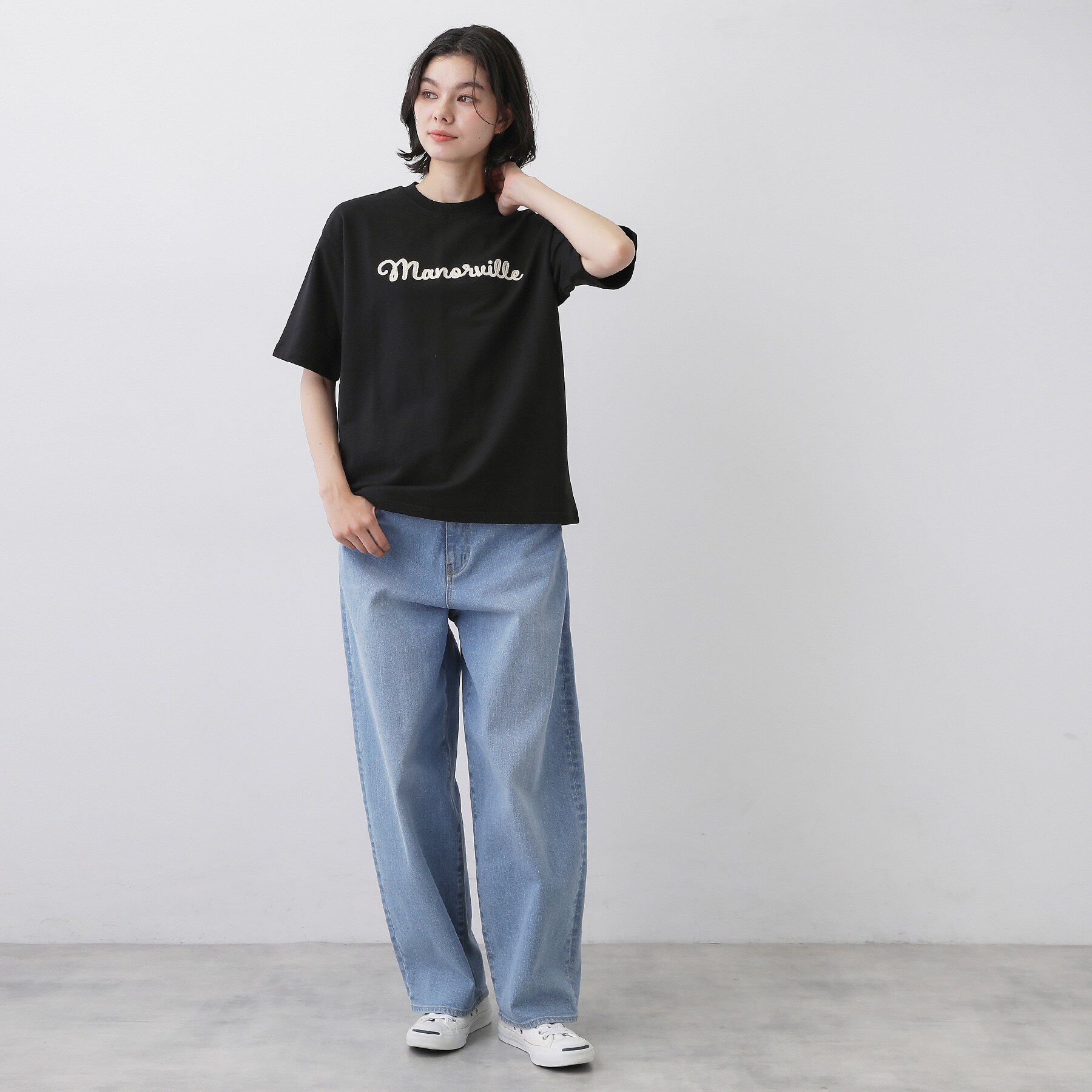 Dessin「ロゴ刺繍ミニ裏毛Ｔシャツ」|Tシャツ・カットソー|