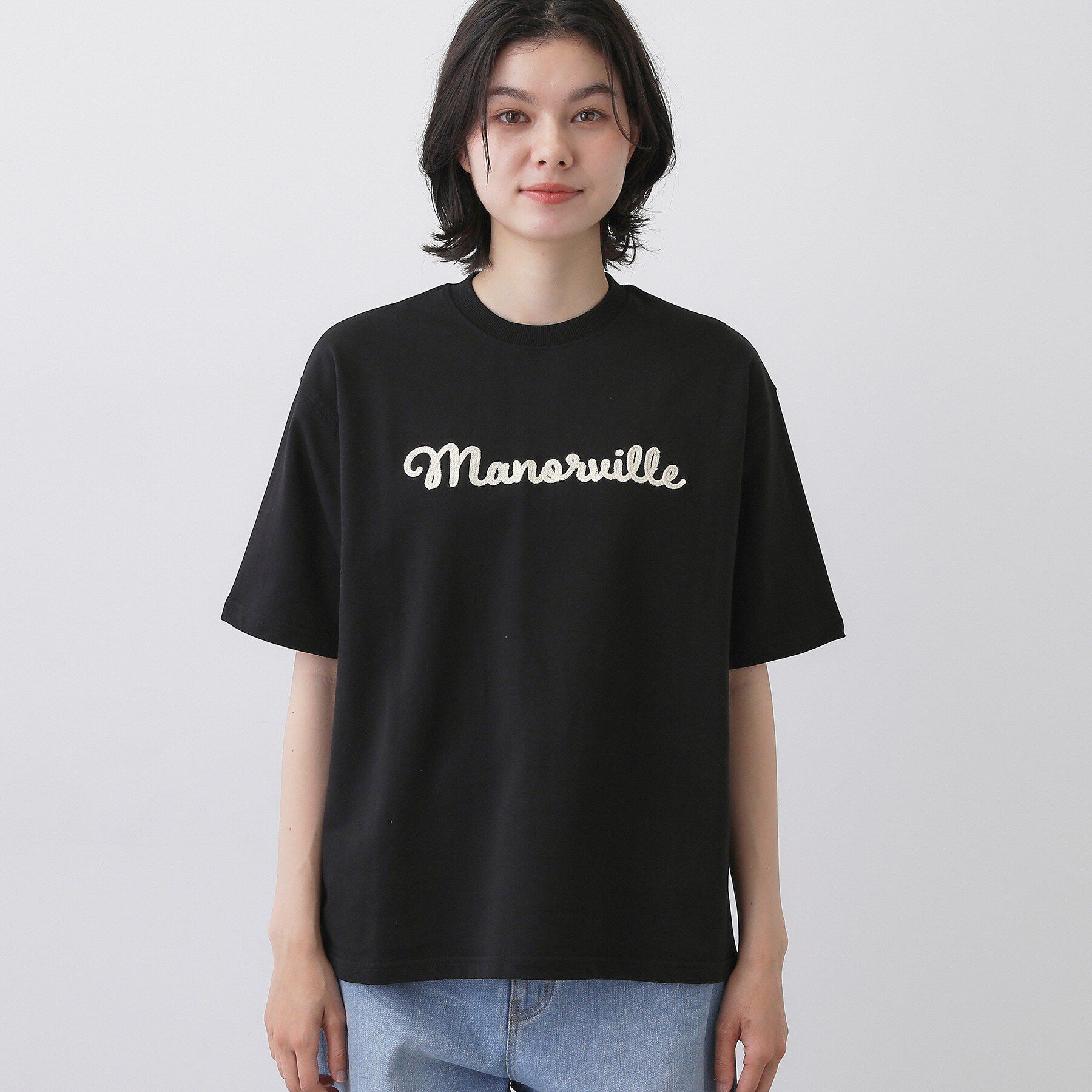 Dessin「ロゴ刺繍ミニ裏毛Ｔシャツ」|Tシャツ・カットソー|