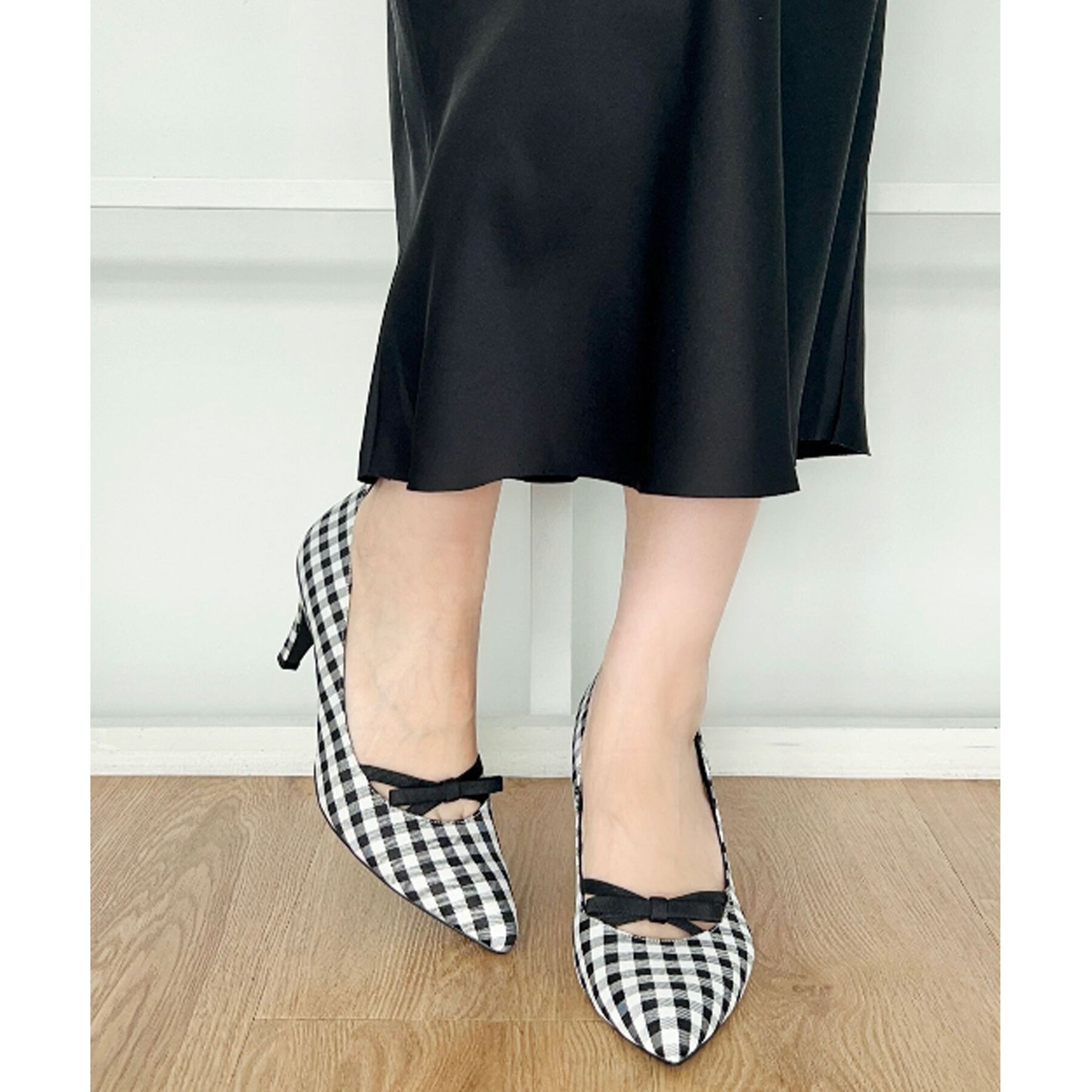 ESPERANZA「リボンポインテッドパンプス」|パンプス|