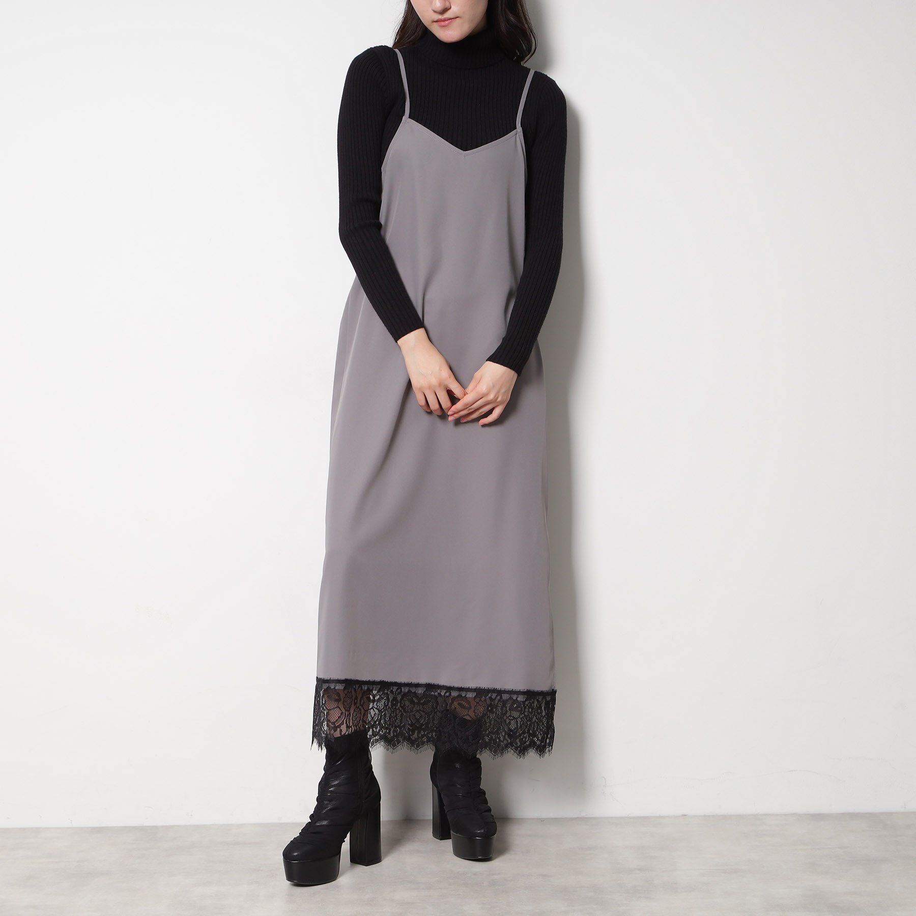 ESPERANZA「【ラク盛り／ショートブーツ】リピーター続出／脚長美脚 厚底シャーリングブーツ」|ショートブーツ|