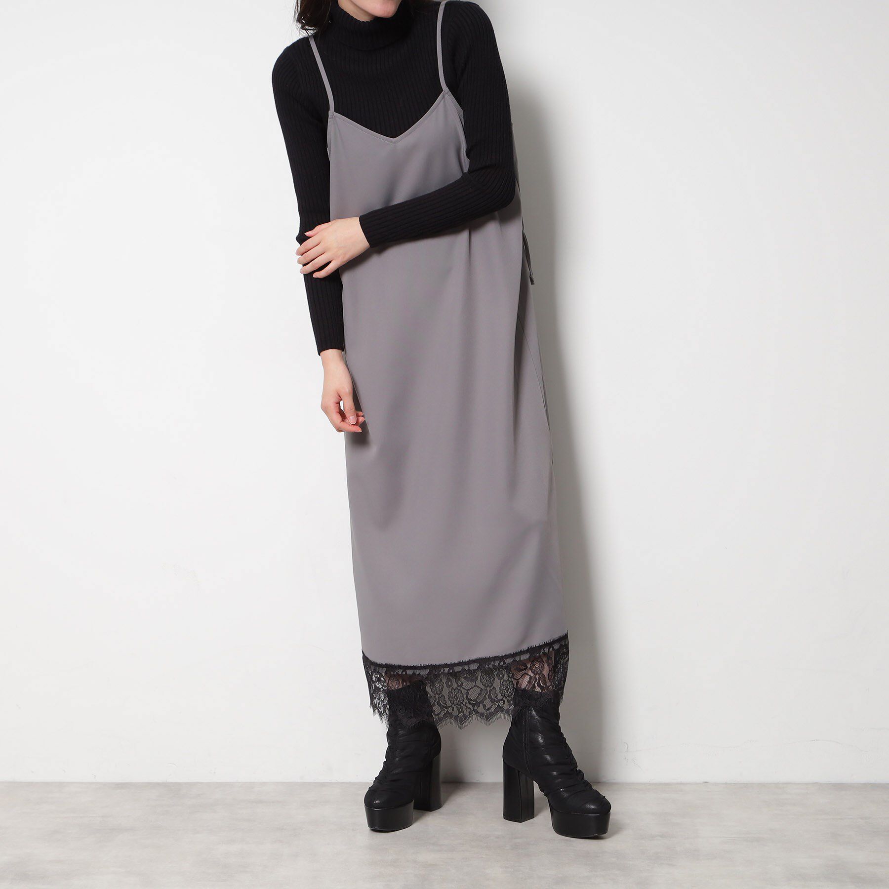 ESPERANZA「【ラク盛り／ショートブーツ】リピーター続出／脚長美脚 厚底シャーリングブーツ」|ショートブーツ|