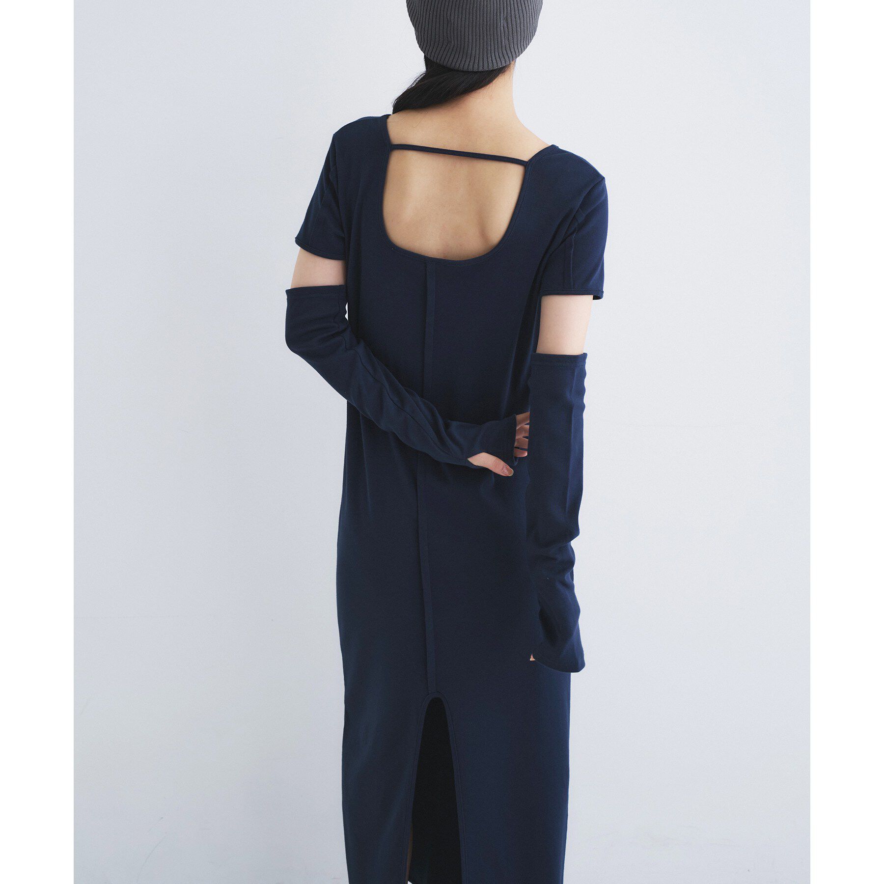 CODE A「arm cover square neck dress」|ワンピース|