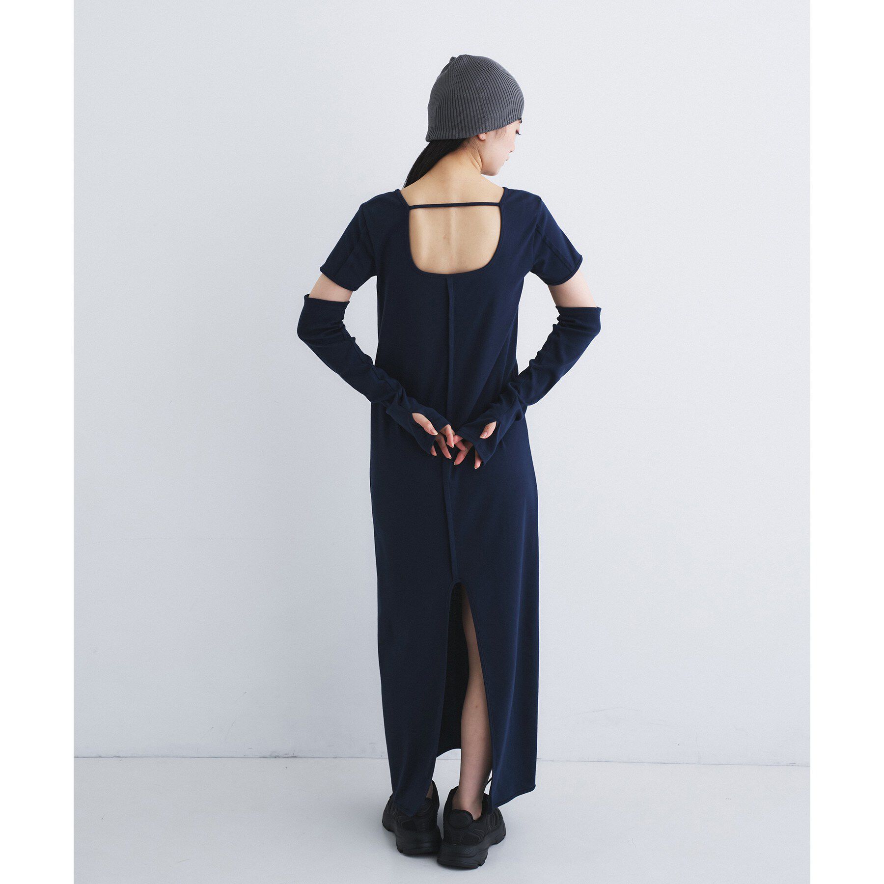 CODE A「arm cover square neck dress」|ワンピース|