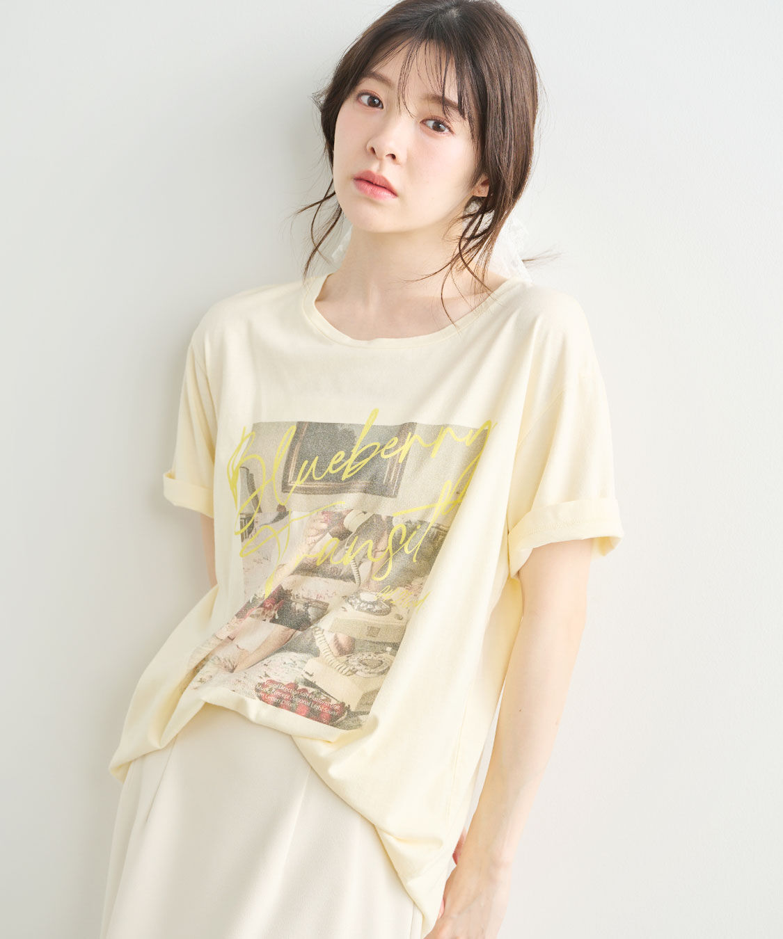 COCO DEAL「フライヤーグラフィックTシャツ」|Tシャツ・カットソー|アイボリー