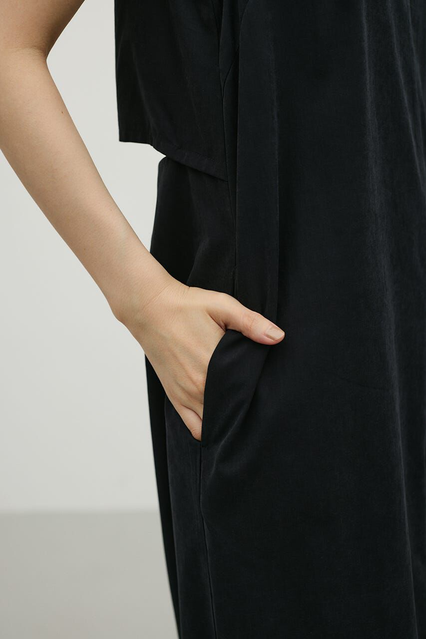 STYLEMIXER「マットサテンバックオープンワンピース」|ワンピース|