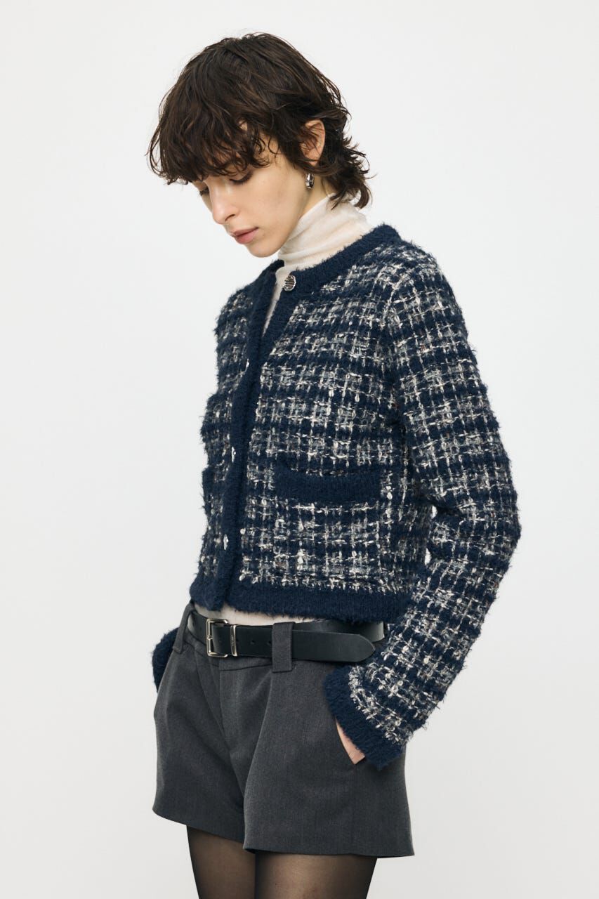 MOUSSY「COMPACT KNIT TWEED ジャケット」|その他|