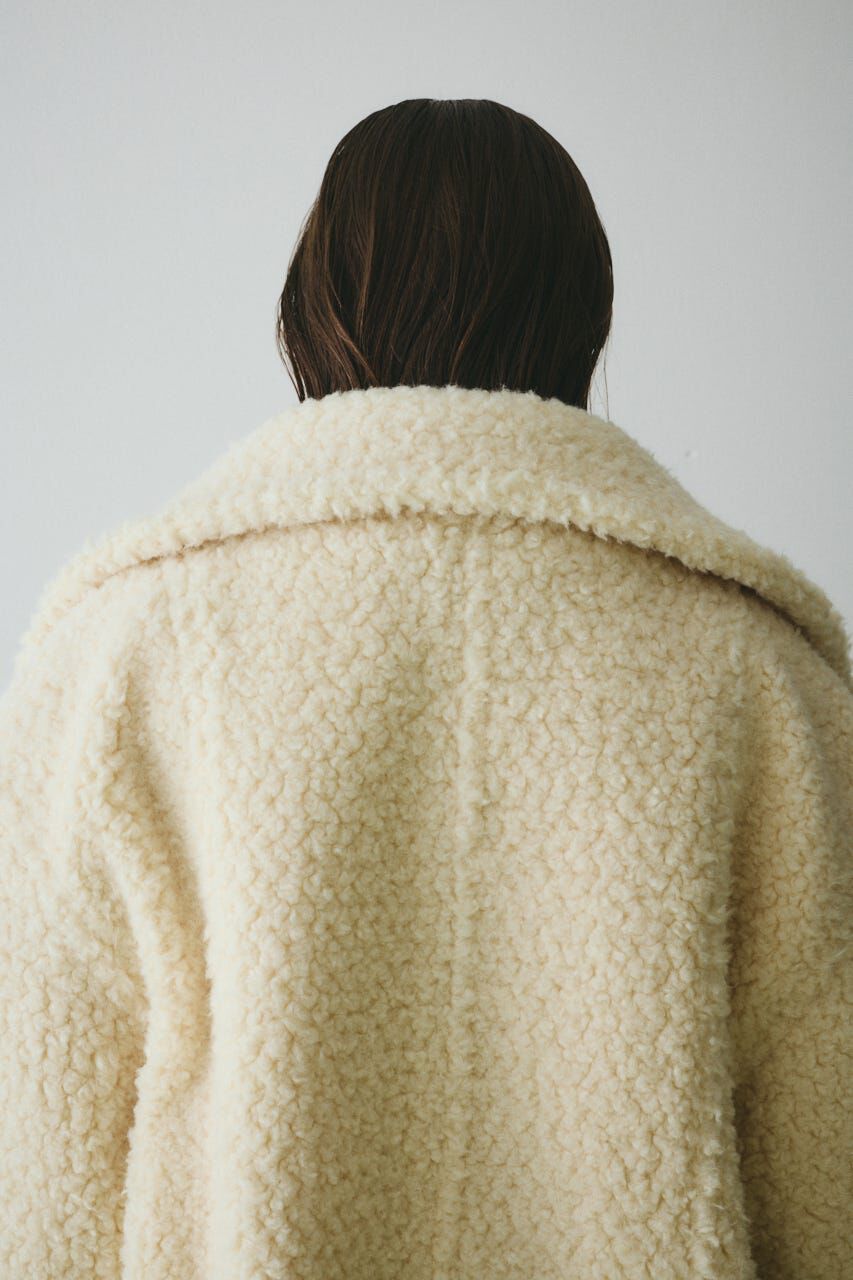 HeRIN.CYE「Stand collar boa coat」|その他|