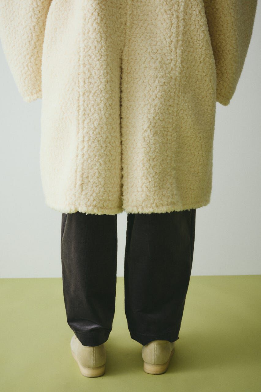 HeRIN.CYE「Stand collar boa coat」|その他|