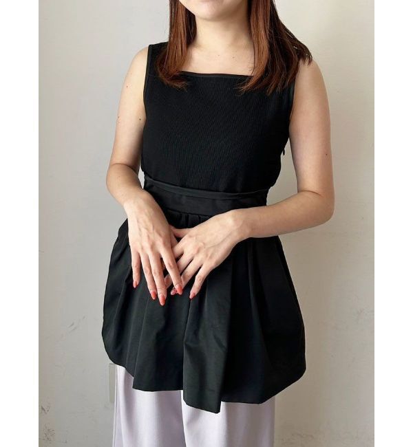 CALNAMUR「BACK RIBBON PEPLUM TOPS/バックリボンペプラムトップス」|Tシャツ・カットソー|