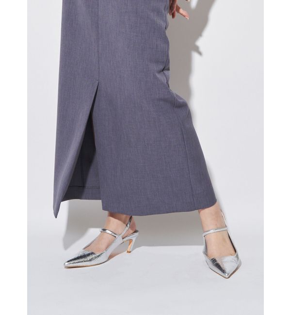 ELENDEEK「POINTED TOE MULE」|その他|シルバー