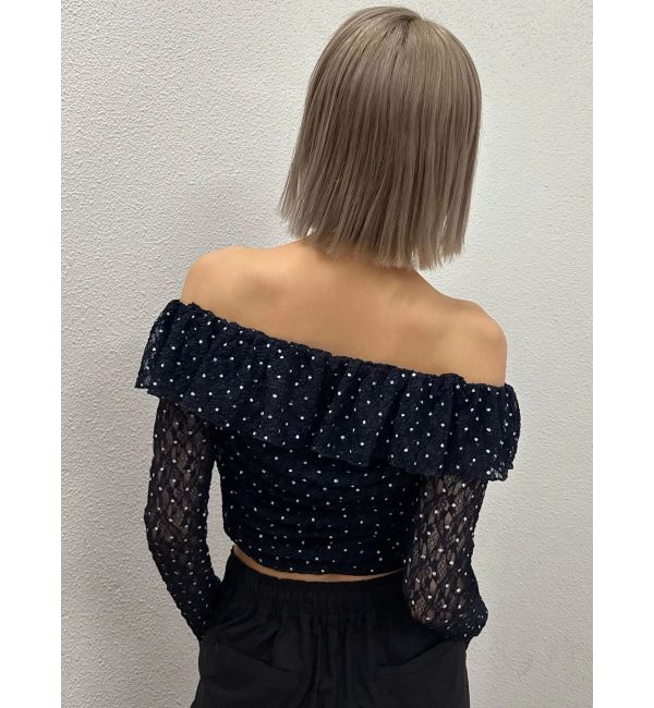 EMODA「オフショルダーギャザートップ」|Tシャツ・カットソー|