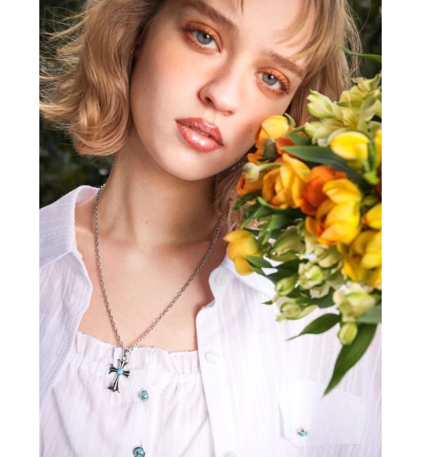 EVRIS「MARBLE CROSS MOTIF ネックレス」|ネックレス|