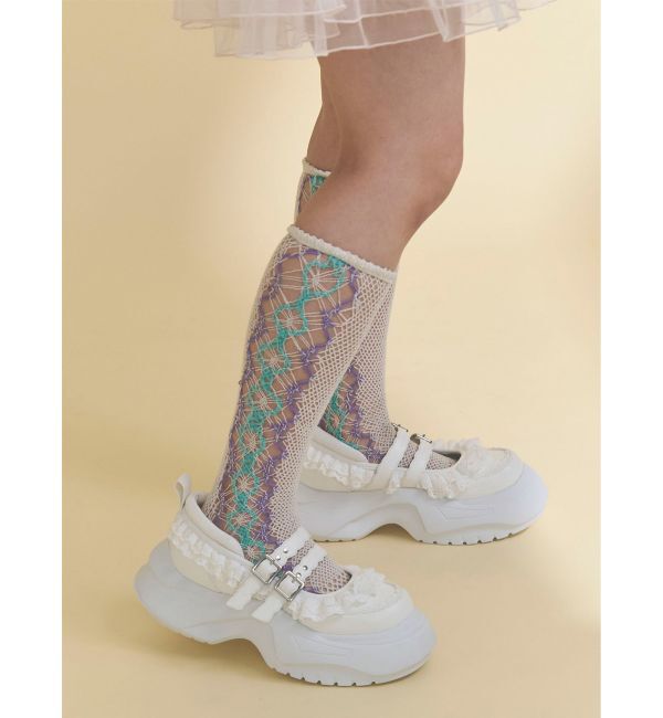 merry jenny「frill mary jane metal sneakers」|スニーカー|