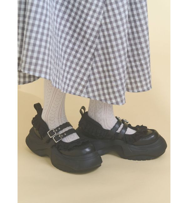 merry jenny「frill mary jane metal sneakers」|スニーカー|