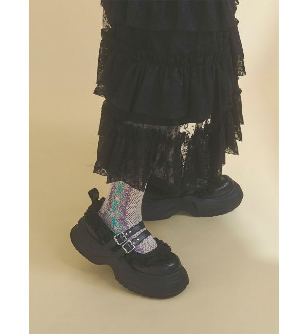 merry jenny「frill mary jane metal sneakers」|スニーカー|