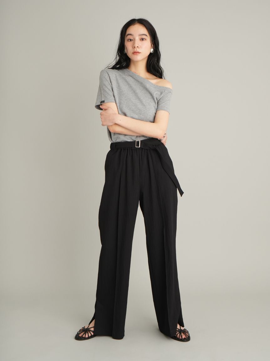Mila Owen「アシンメトリーネックＴシャツ」|Tシャツ・カットソー|