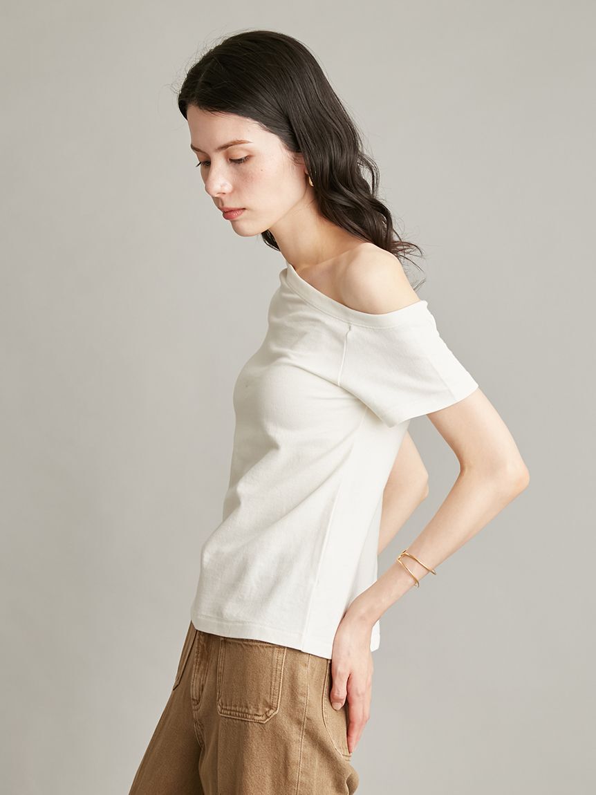 Mila Owen「アシンメトリーネックＴシャツ」|Tシャツ・カットソー|