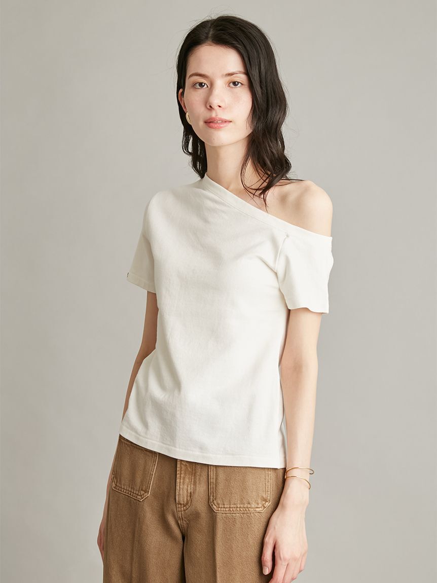 Mila Owen「アシンメトリーネックＴシャツ」|Tシャツ・カットソー|