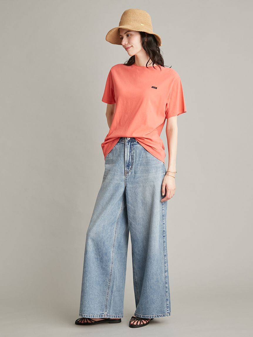 Mila Owen「【MILA PANTS】ウエストゴムドロストイージーデニムパンツ」|デニム|