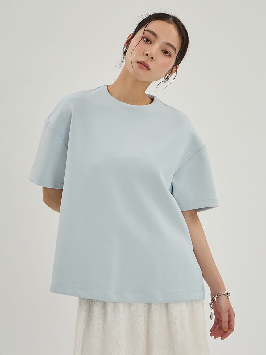 Mila Owen「ハーフスリーブポンチプルオーバー」|Tシャツ・カットソー|