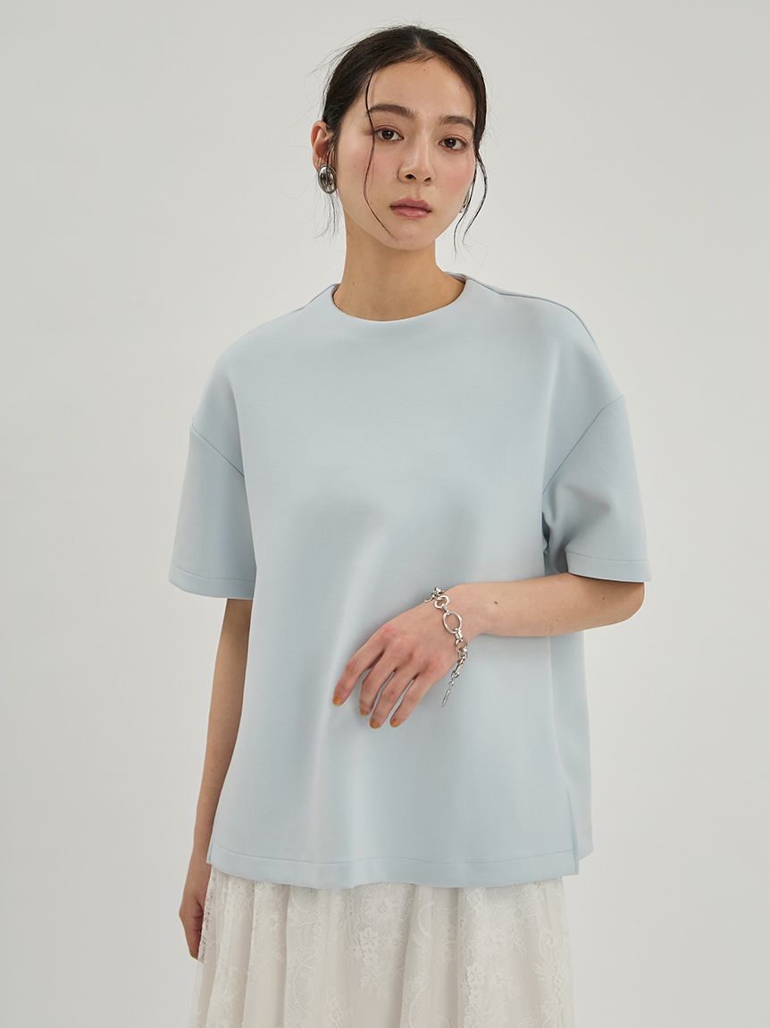 Mila Owen「ハーフスリーブポンチプルオーバー」|Tシャツ・カットソー|