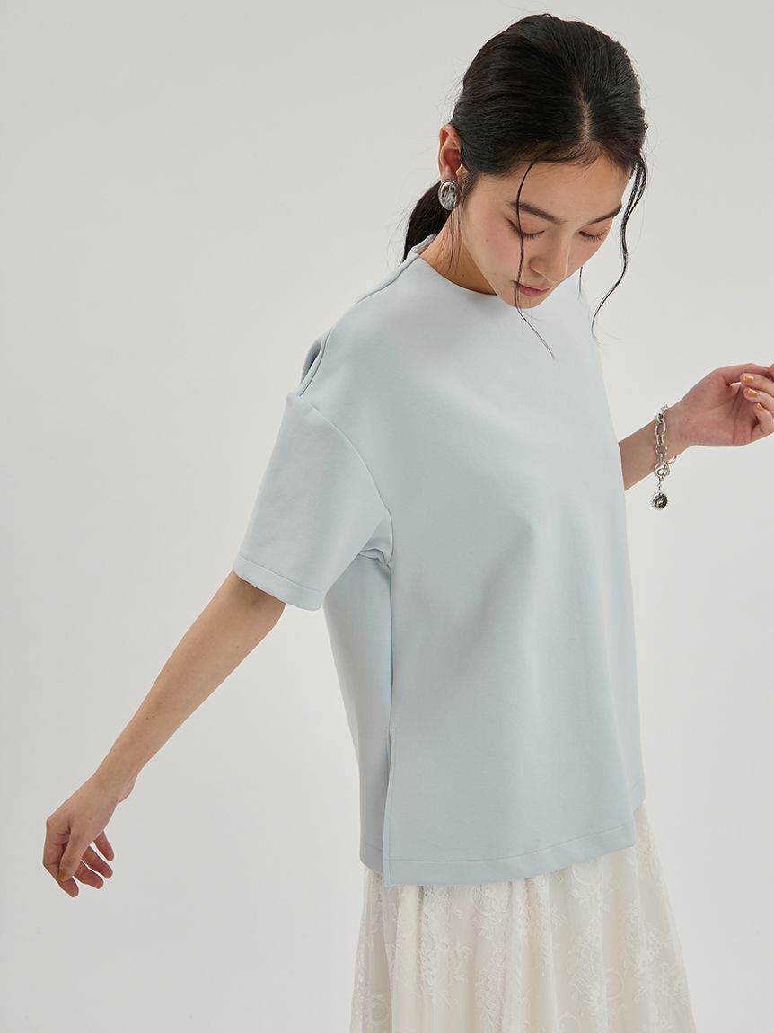 Mila Owen「ハーフスリーブポンチプルオーバー」|Tシャツ・カットソー|