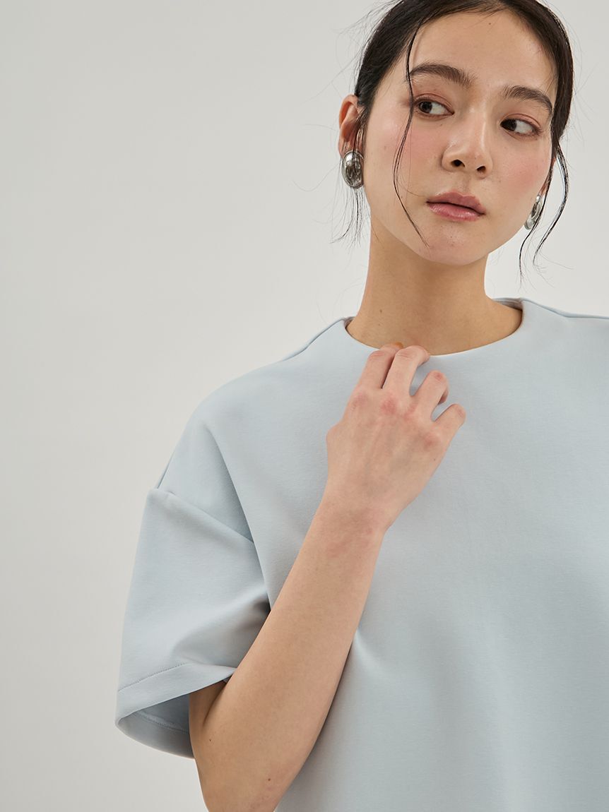Mila Owen「ハーフスリーブポンチプルオーバー」|Tシャツ・カットソー|