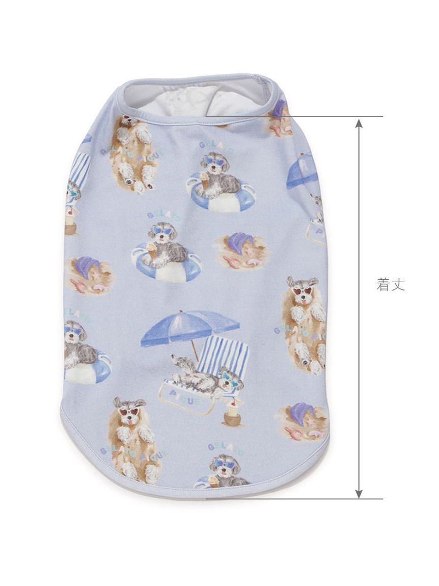  GELATO PIQUE CAT&DOG「【CAT&DOG】【接触冷感】 ビーチ シュナウザー柄Coolingプルオーバー」|その他|