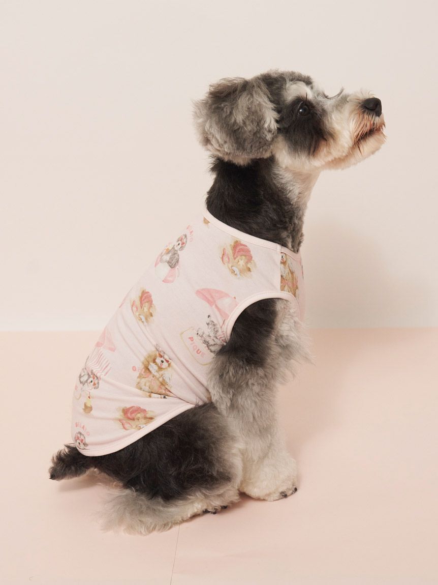  GELATO PIQUE CAT&DOG「【CAT&DOG】【接触冷感】 ビーチ シュナウザー柄Coolingプルオーバー」|その他|