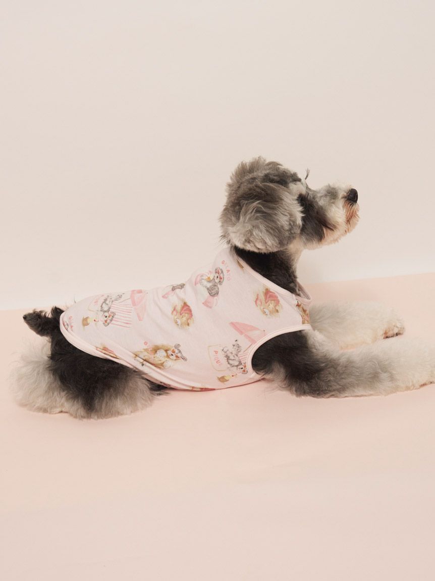  GELATO PIQUE CAT&DOG「【CAT&DOG】【接触冷感】 ビーチ シュナウザー柄Coolingプルオーバー」|その他|
