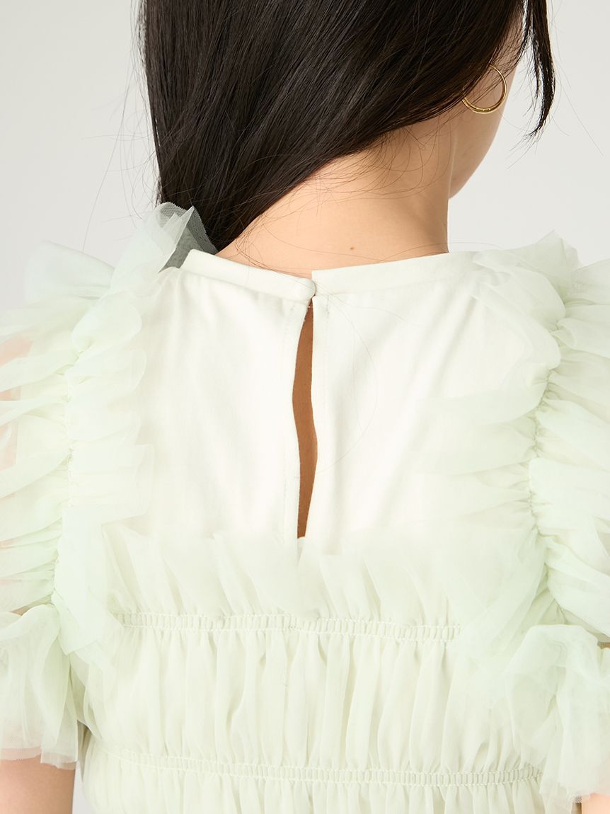 FRAY I.D「チュールコンビ2wayカットトップス」|Tシャツ・カットソー|