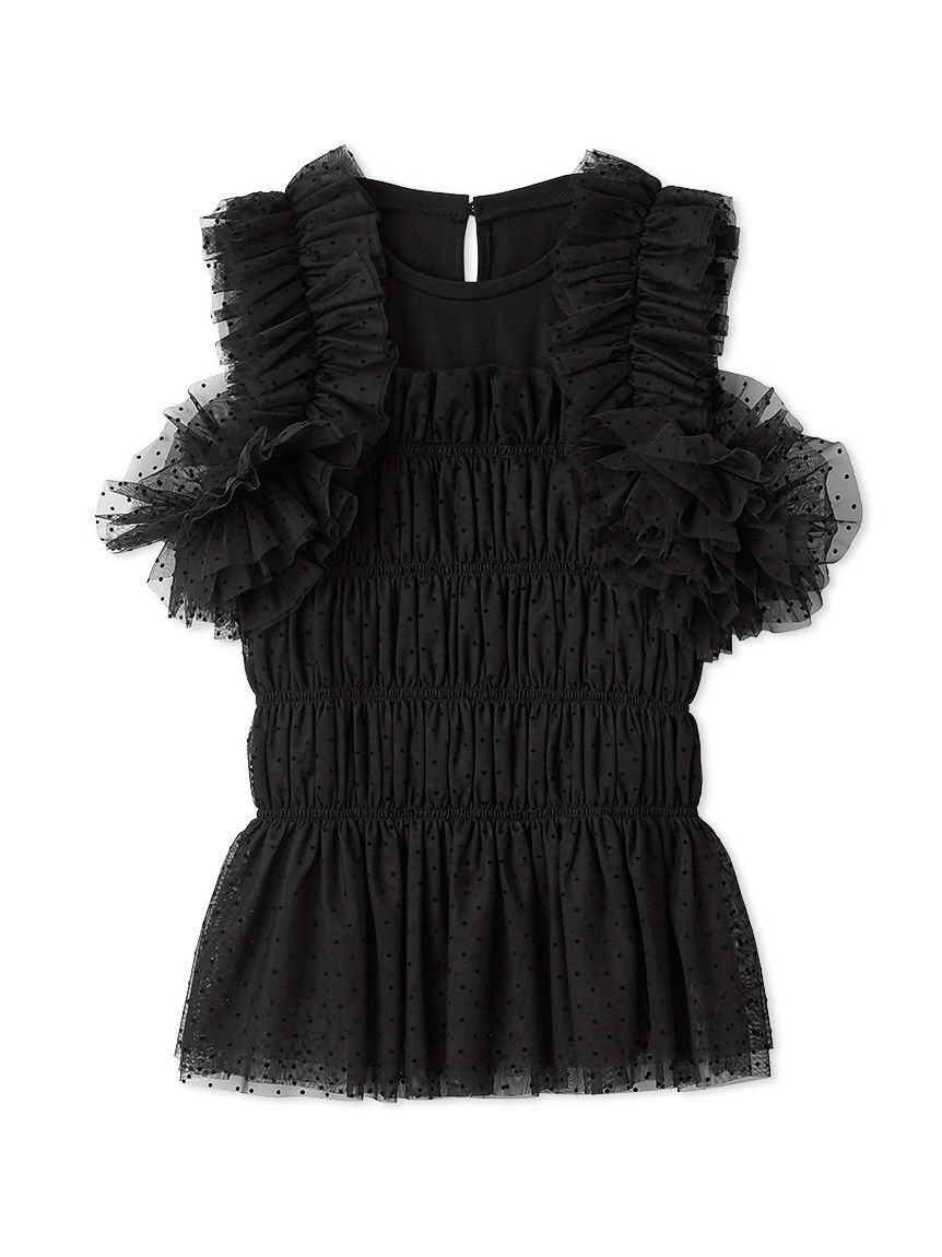 FRAY I.D「チュールコンビ2wayカットトップス」|Tシャツ・カットソー|