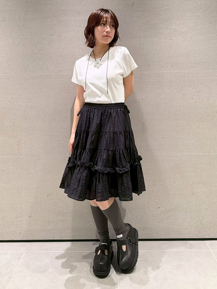 LILY BROWN Lingerie「骨格タイプ別カップインTシャツ【ウェーブ】（接触冷感）」|Tシャツ・カットソー|