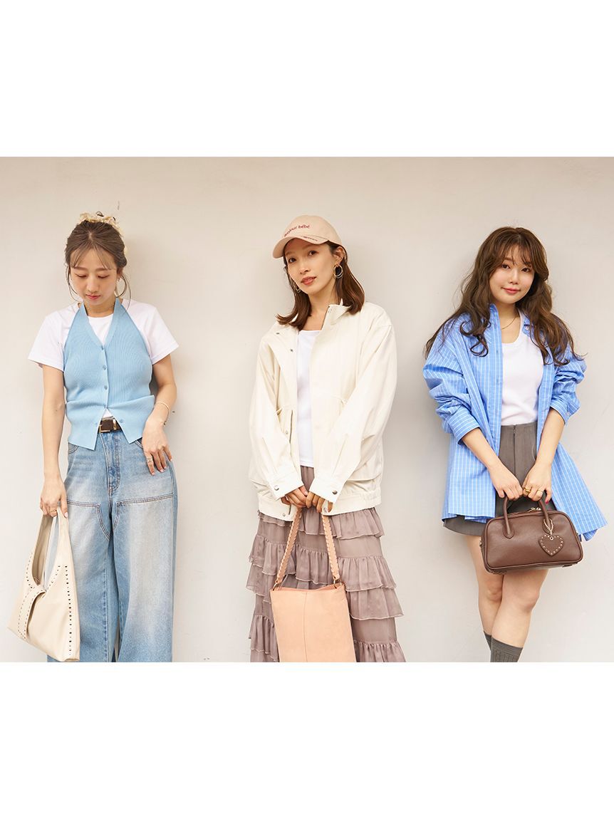 LILY BROWN Lingerie「骨格タイプ別カップインTシャツ【ナチュラル】（接触冷感）」|Tシャツ・カットソー|