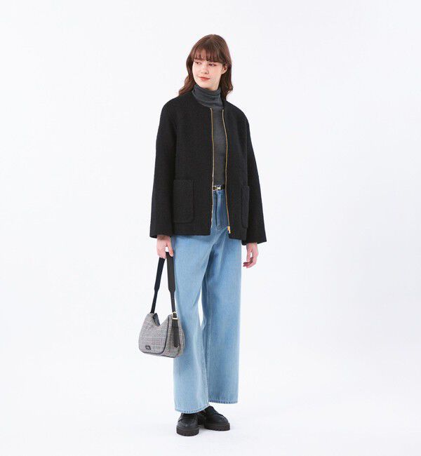 MACKINTOSH PHILOSOPHY「【WEB&一部店舗限定】ウールパイルノーカラーショートコート」|その他|