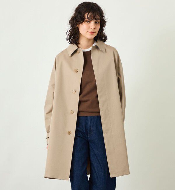 MACKINTOSH PHILOSOPHY「【GREY LABEL】COVENEY（コベニー）　ライトギャバジン製」|ステンカラーコート|ベージュ