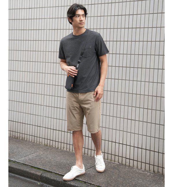ikka「冷感DRYメランジ梨地Tシャツ」|Tシャツ・カットソー|