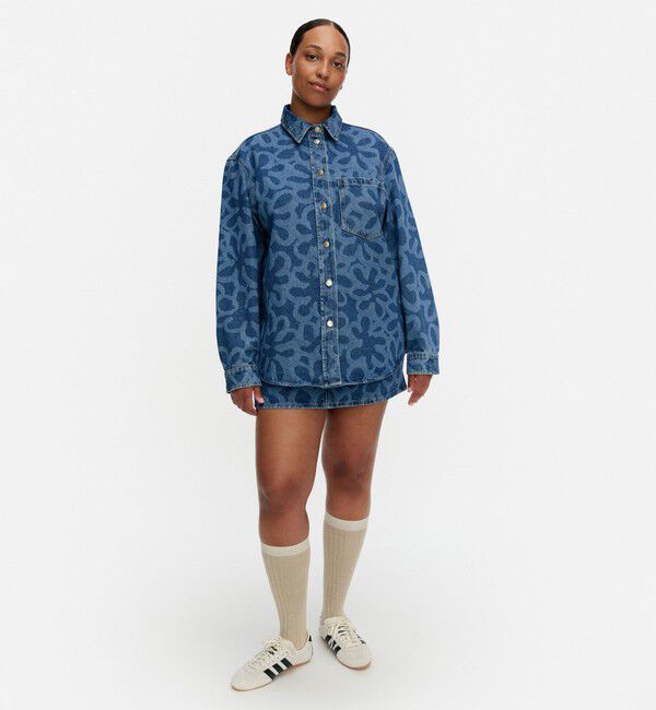 Marimekko「Maridenim Vaihe Kukka シャツ」|シャツ・ブラウス|