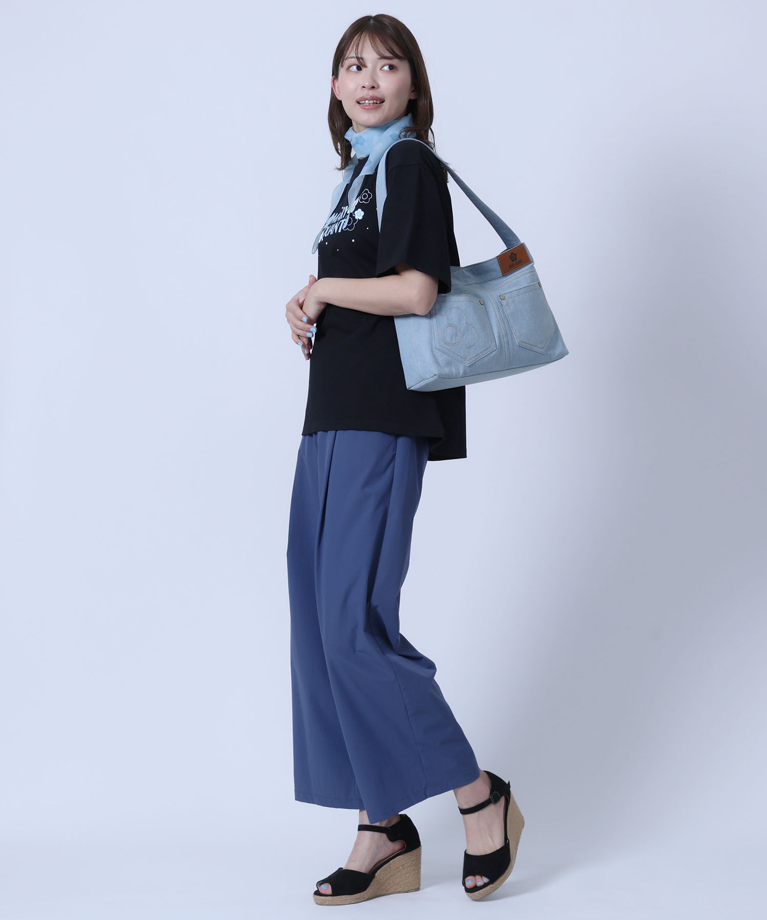 MARY QUANT「ジーンズポケットデザイン トート」|トートバッグ|