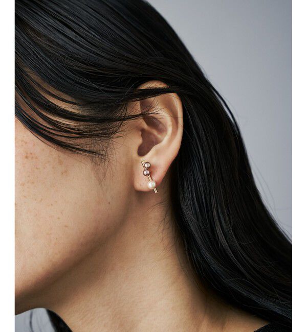 Jouete「ピアス カラーパール アシンメトリー」|ピアス|