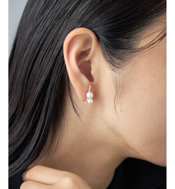 Jouete「ピアス カラーパール アシンメトリー」|ピアス|