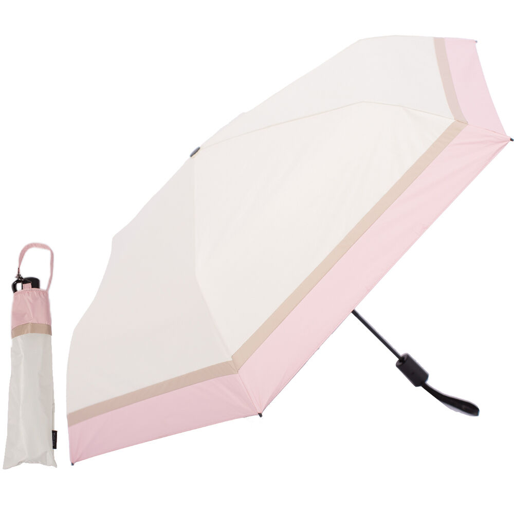 BACKYARD FAMILY「KIZAWA 折りたたみ傘 通販 日傘 折りたたみ 完全遮光 傘 53cm 折畳み傘 晴雨兼用」|傘|ピンク1