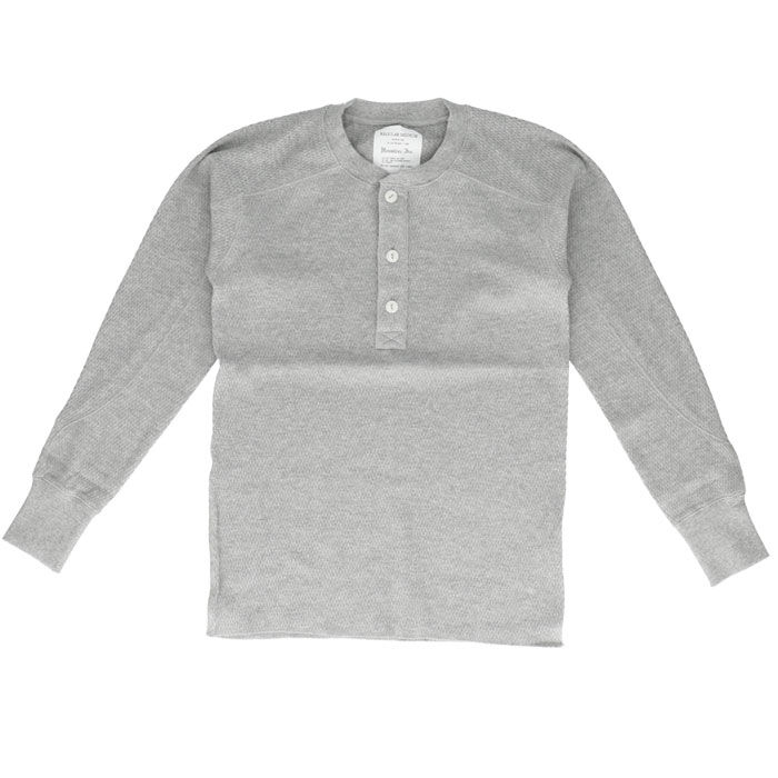 BACKYARD FAMILY「サーマル ヘンリーネック 通販 ロングTシャツ メンズ 長袖tシャツ 長袖 tシャツ カットソー」|Tシャツ・カットソー|